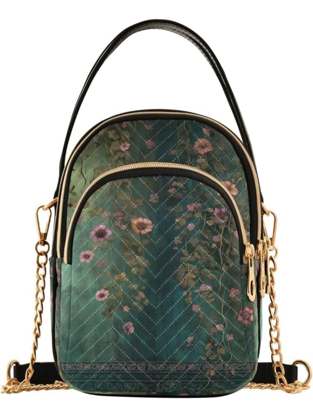 Women's Black Leather Zipper Purse Casual Travel Shoulder Crossbody Bags